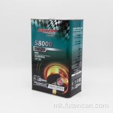 Правоаголна лимена конзерва за масло за подмачкување